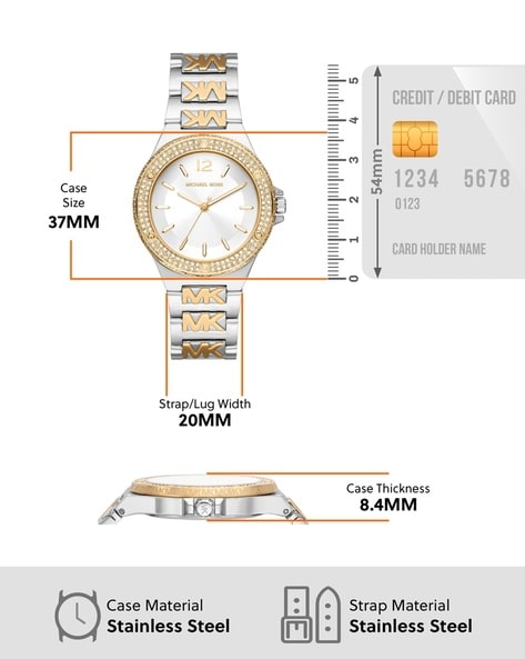 Michael kors watch size chart sale