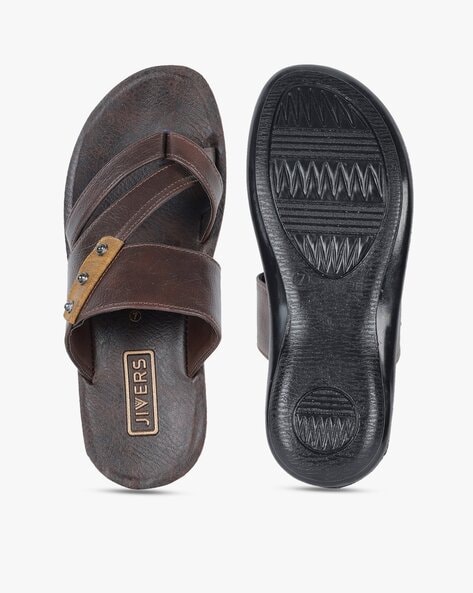 Buy British Walkers Tan Brown Leather Casual Sandal for Men Online at  Khadims | 50531350531