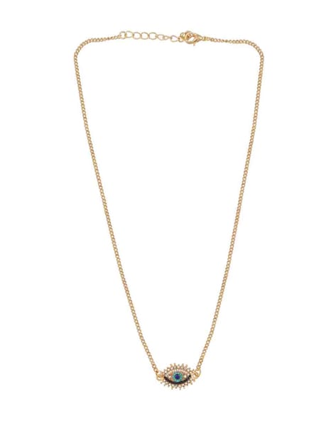 Turkish Evil Eye Studded Necklace – GET JUNK'D