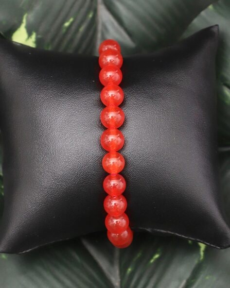 6 Mukhi and Red Jade Gemstone Bracelet (Root) - To Promotes balance and  stability - Engineered to Heal²