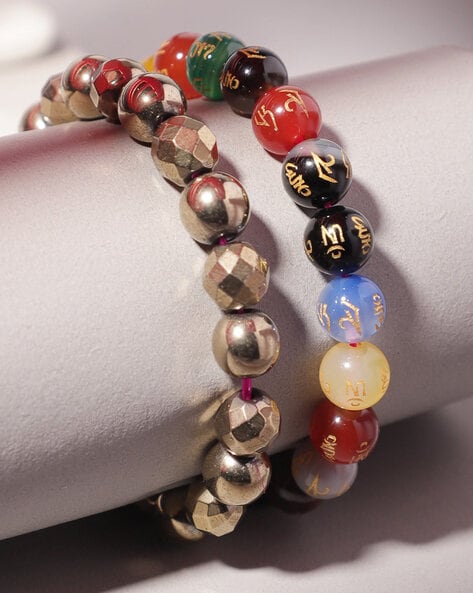 Buy Turquiose Colour Cristal Beads Bracelets Online  Anuradha Art Jewellery