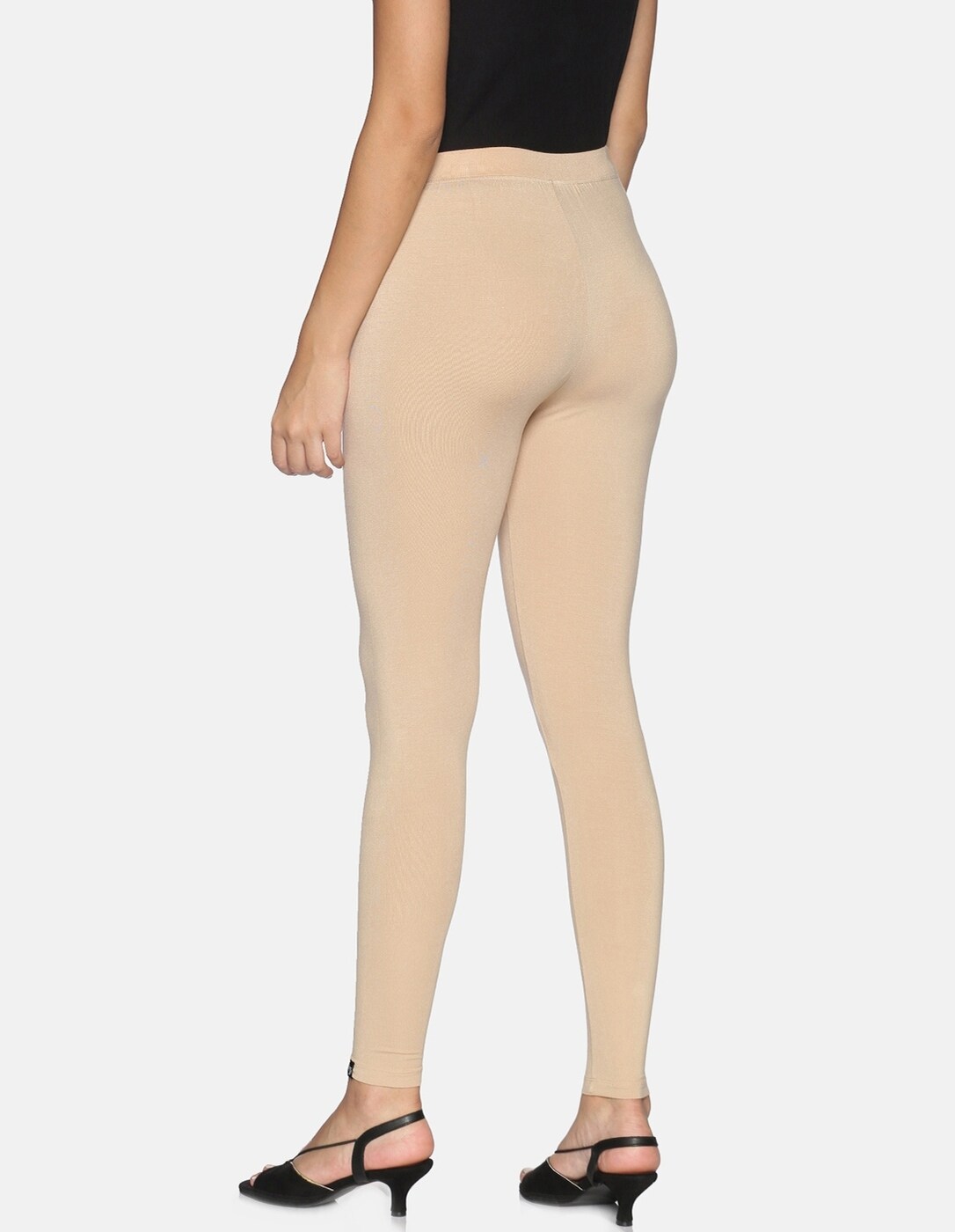 Buy Wetex Premium Women's Skinny Fit Beige Leggings S at Amazon.in