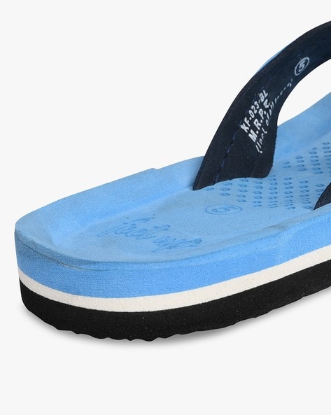 Thong Strap Flip Flops with Textured Footbed