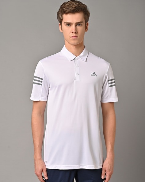 Adidas on sale white polo