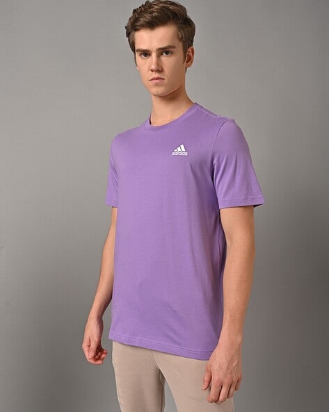 Purple adidas sale shirt mens