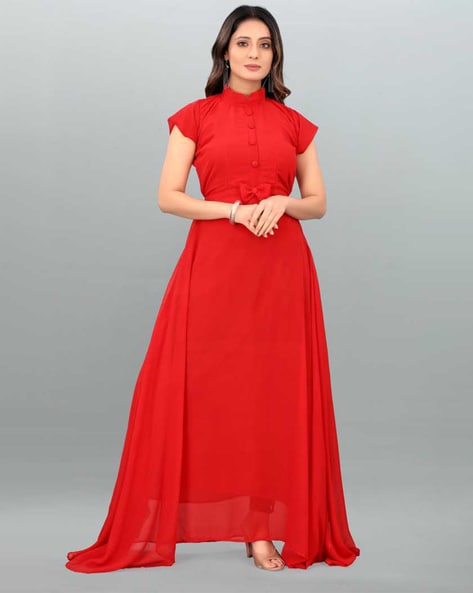 LUCKYFAB FlaredAline Gown Price in India  Buy LUCKYFAB FlaredAline Gown  online at Flipkartcom