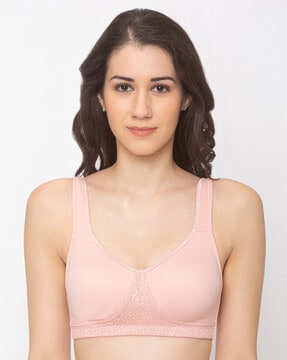 Candyskin Lingerie : Candyskin Women's High Impact Cotton Padded Wirefree Sports  Bra - Nude Online