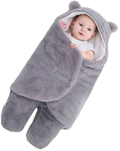 Hooded discount swaddle wrapper