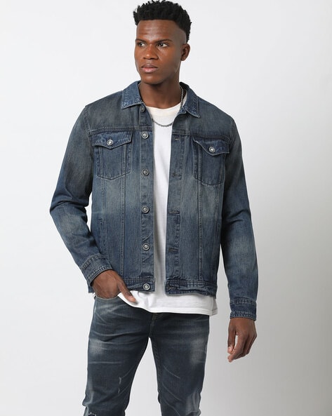 Buy Denim Blue Jackets & Coats for Men by Mavi Online | Ajio.com