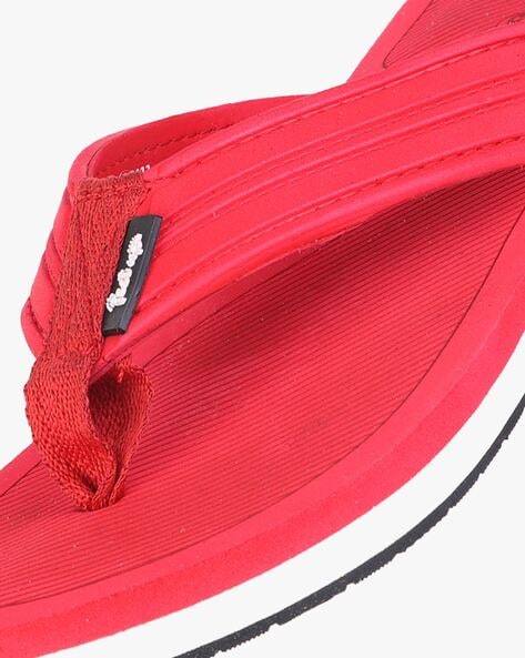 Buy Red Flip Flop & Slippers for Men by FEET UP Online
