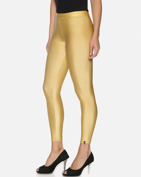 Buy Gold Leggings for Women by Twin Birds Online