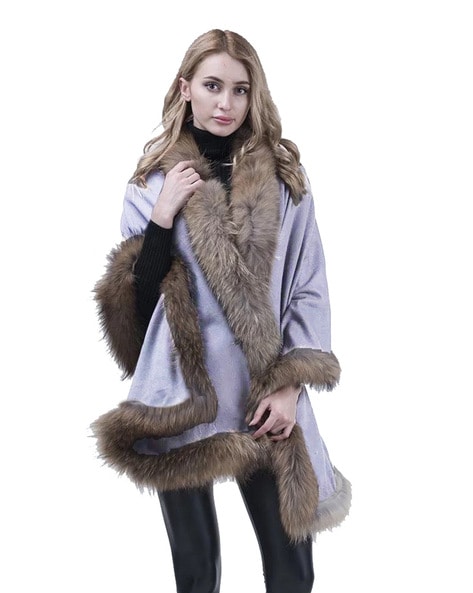 Wool Faux Fur Stole Price in India