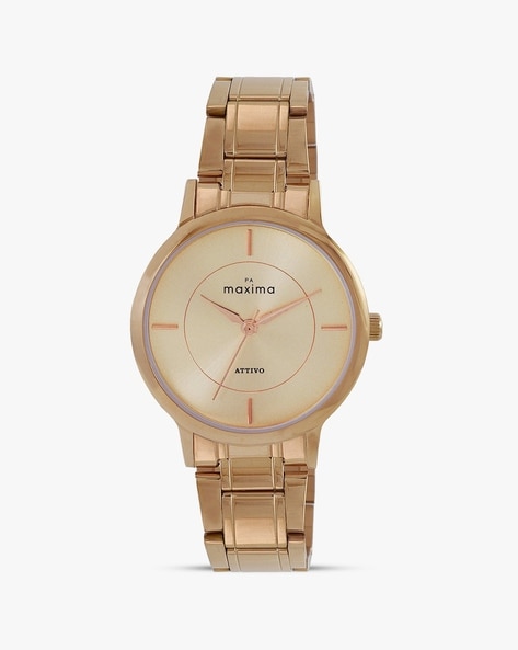 Maxima rose gold discount watches