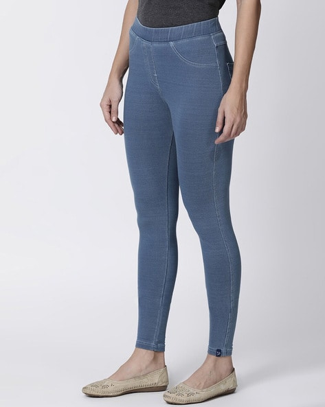 Twin Birds Light Blue Jegging Price in India - Buy Twin Birds Light Blue  Jegging online at