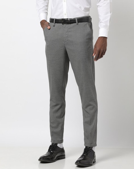 Buy Dark Grey Trousers & Pants for Men by NETPLAY Online | Ajio.com