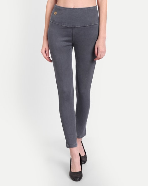 WOMEN'S EXTRA STRETCH DENIM LEGGINGS TROUSERS | UNIQLO IN