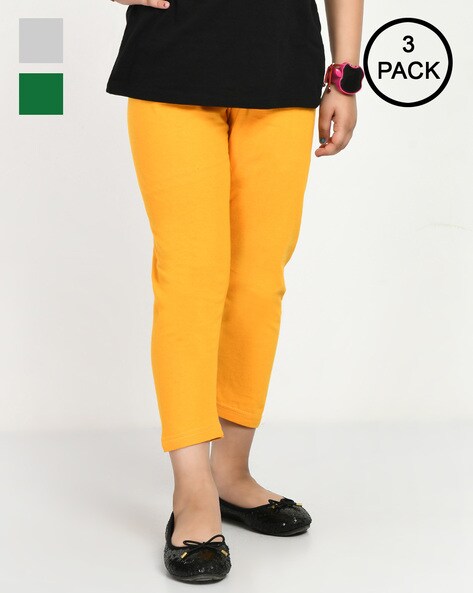 Buy Multicoloured Trousers & Pants for Girls by INDIWEAVES Online