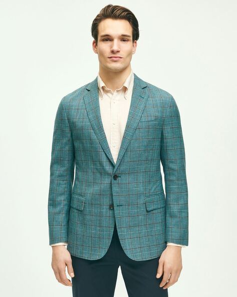 Green check blazer discount mens