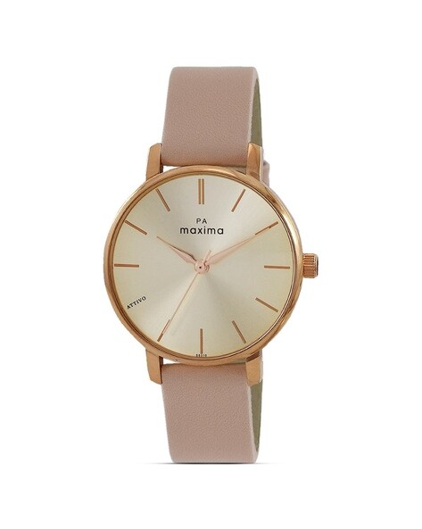 Maxima rose gold watches for womens best sale