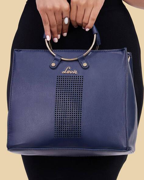 Buy Lavie Solid/Plain Gold Handbags Online