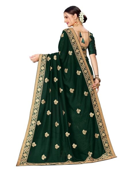 Izhaiyini- Dark Green and Pink Organza Halfsaree – Ivalinmabia