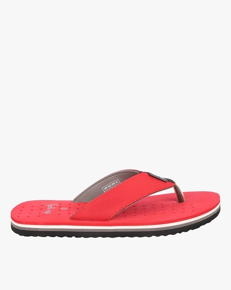 Buy Red Flip Flop & Slippers for Men by FEET UP Online