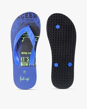 Buy Navy Blue Flip Flop Slippers for Men by FEET UP Online