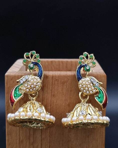 Latest Designer Indian Jewlery online with Jhumka Earrings