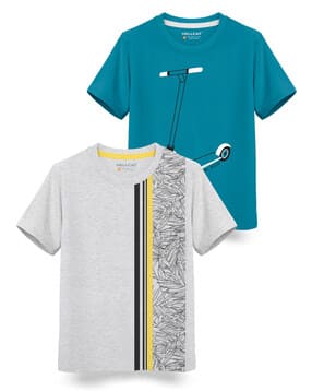 hellcat Pack of 2 Printed Crew-Neck T-Shirts-picture-13