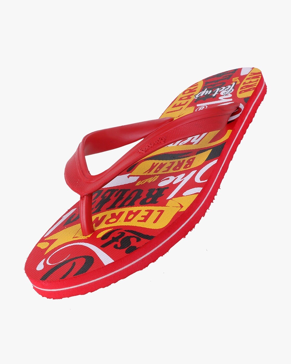 Buy Red Flip Flop & Slippers for Men by FEET UP Online