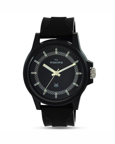 Buy Maxima Analog Black Dial Black Strap Watch For Men (32481CMGB) Online  at Best Prices in India - JioMart.