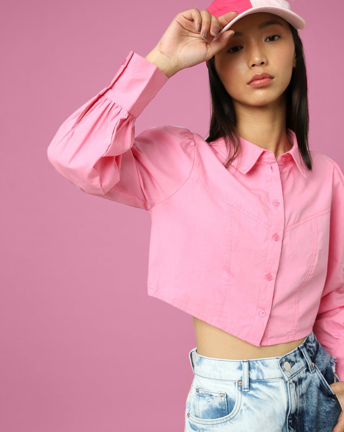 Satin Crop Top With Matching Button Down Shirt SET – Lucky Rose Boutique