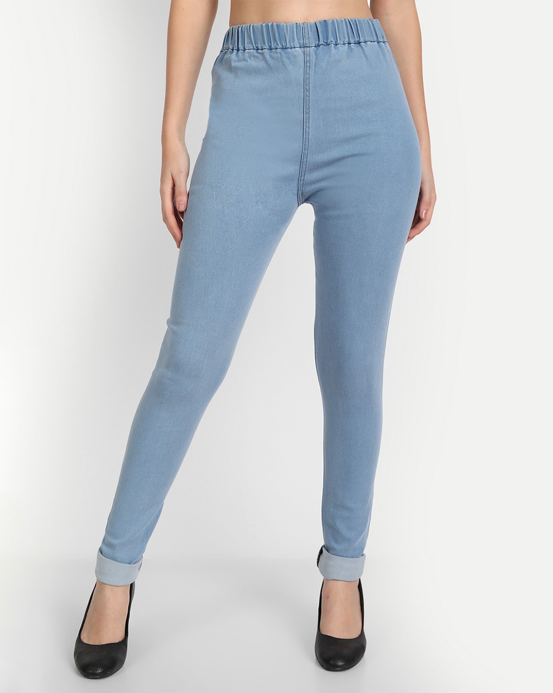 Blue Silky Denim Jeggings, Size: Xl at Rs 145 in Ahmedabad