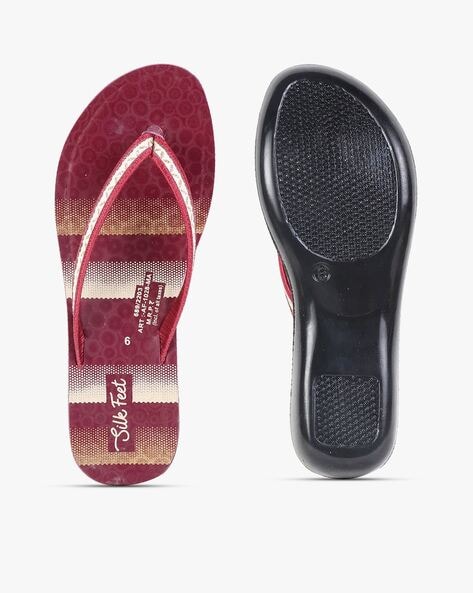 Maroon flip online flops