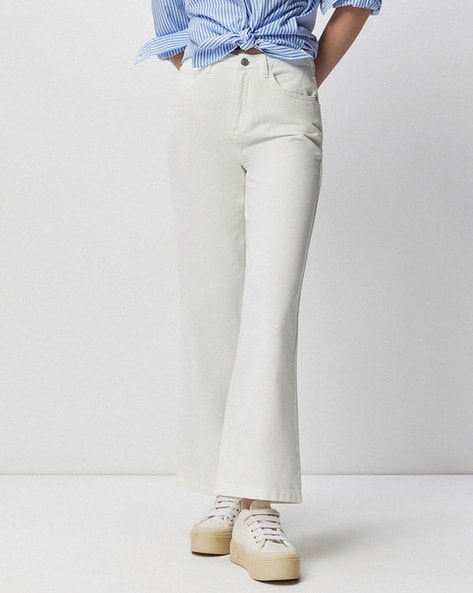 Jessica Simpson True Love Wide Leg Trouser Pants Plus Size White Jeans 22W  New | eBay