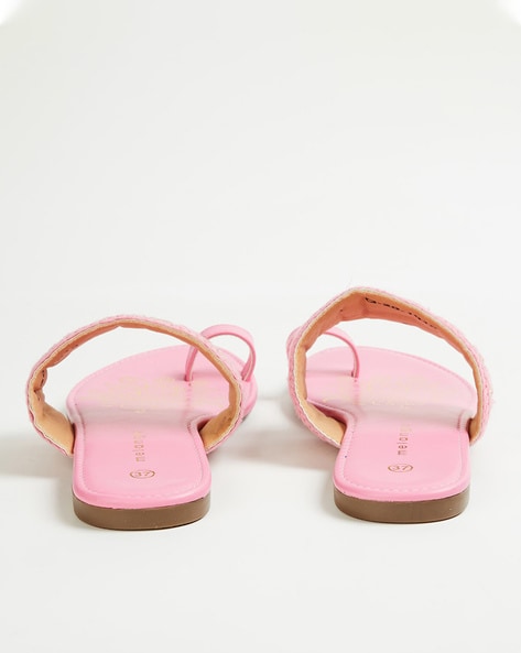 Jinnit Pretty Pink Mushroom Leather Sandals - Django and Juliette