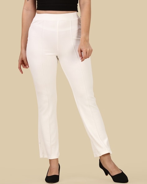 Buy Melange by Lifestyle Black Mid Rise Pants for Women Online @ Tata CLiQ
