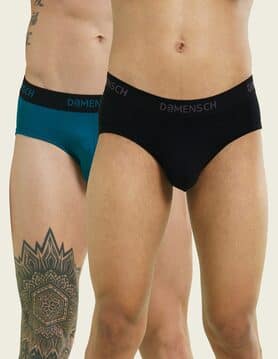 damensch Pack of 2 Briefs with Elasticated Waist-picture-48