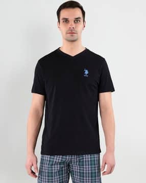 u.s. polo assn. Regular Fit V-Neck Embroidered Logo I638 Lounge T-Shirt-picture-53