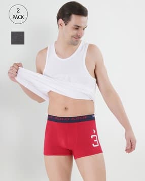 u.s. polo assn. Pack of 2 Numeric Print Cotton Stretch I015 Trunks-picture-12