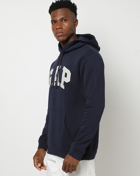 Arch logo outlet fleece hoodie