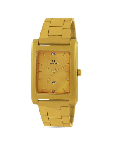 Maxima watches golden outlet colour