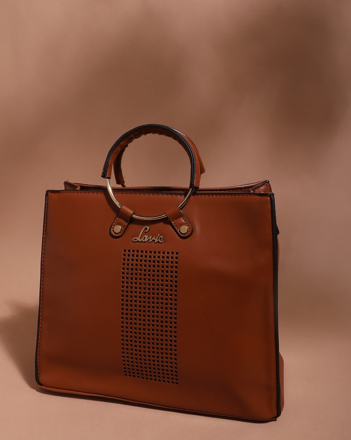 Buy LAVIE Women Brown Satchel Tan Online @ Best Price in India