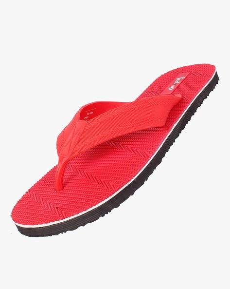 Buy Red Flip Flop & Slippers for Men by FEET UP Online