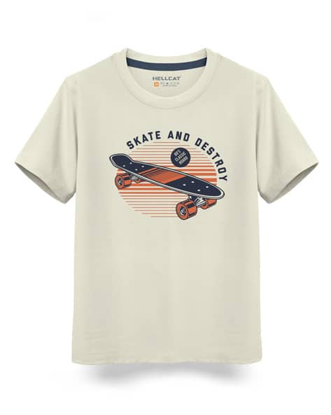Hellcat Typographic Print Crew-Neck T-Shirt