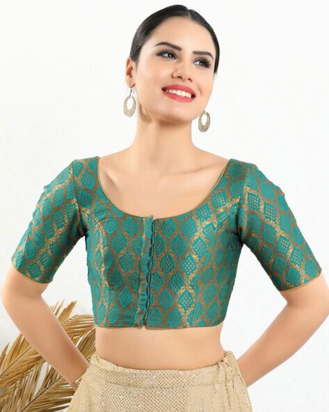 Buy Green Blouses for Women by SALWAR STUDIO Online