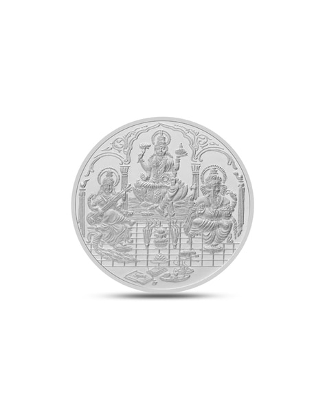 Silver Coin with Designer Packing Round - Pack of 5 - Osasbazaar