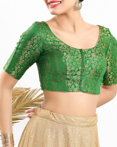 Buy Green Blouses for Women by SALWAR STUDIO Online