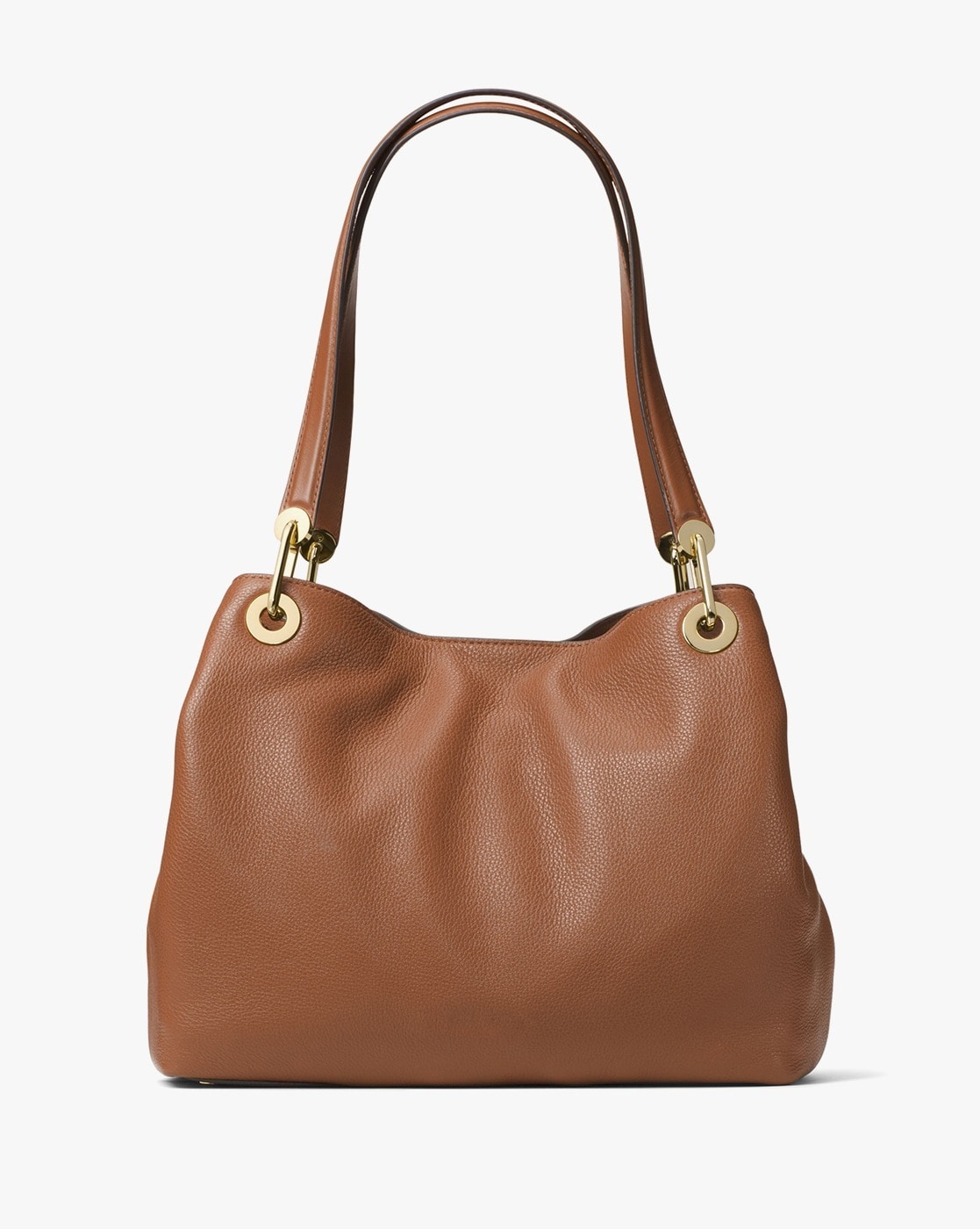 Buy Michael Kors Raven Large Leather Shoulder Bag Tan Brown