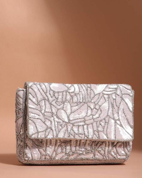 Silver clutch bag discount accessorize